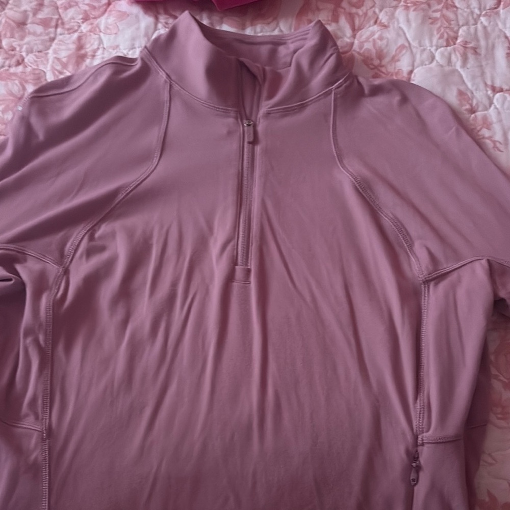 Rulu cropped half zip